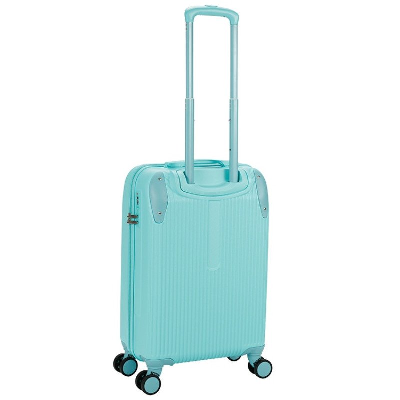 Чемодан TORBER В Отпуск, бирюзовый, ABS-пластик, 41 х 25 х 61 см, 48 л, 2,7 кг