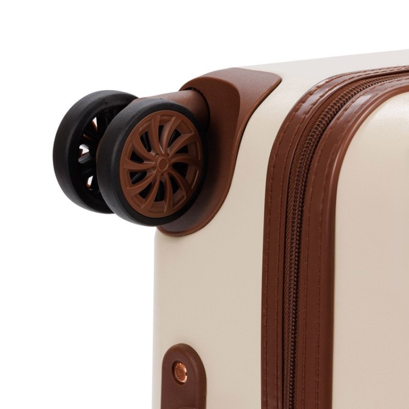 Чемодан BUGATTI АМЕЛИЯ | AMELIA, бежевый, поликарбонат / АБС-пластик, 50х29х76 см, 85 л