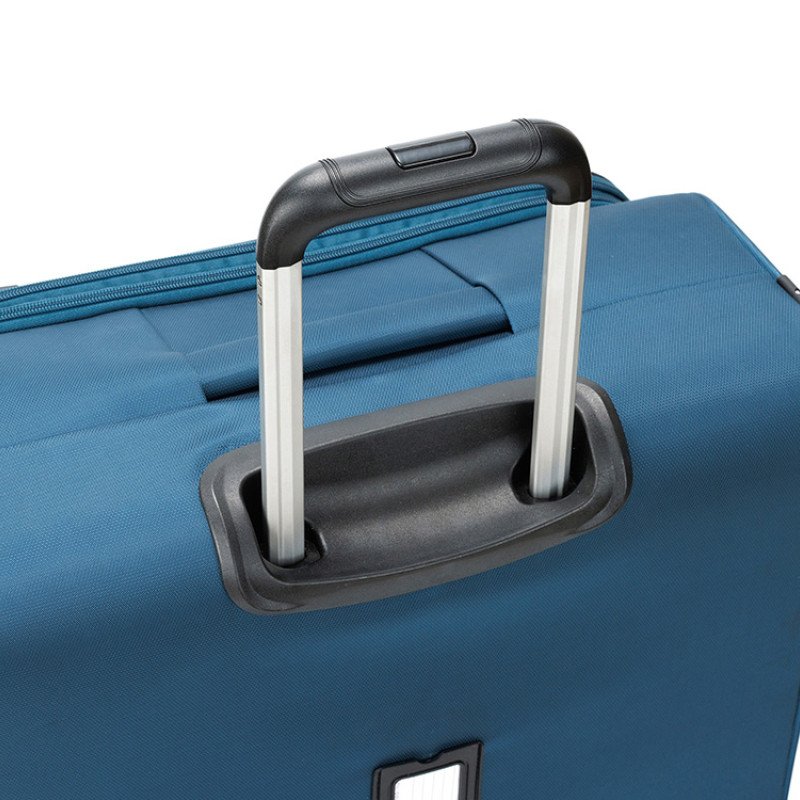 Чемодан TORBER ВИВИ, синий, полиэстер, 48 х 28 х 78 см, 89 л