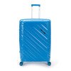 Чемодан TORBER В Отпуск, синий, полипропилен, 54,5 х 33,5 х 79 см, 135 л