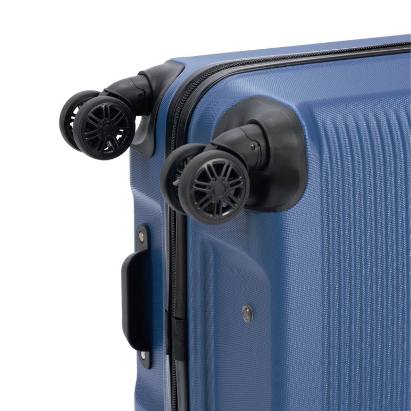 Чемодан TORBER КАСПИЙ, тёмно-синий, ABS-пластик, 49 х 29 х 78 см, 96 л