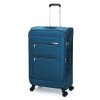 Чемодан TORBER ВИВИ, синий, полиэстер, 48 х 28 х 78 см, 89 л