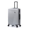 Чемодан TORBER ЛАМА, серебристый, ABS-пластик, 49 х 29,5 х 77 см, 92 л