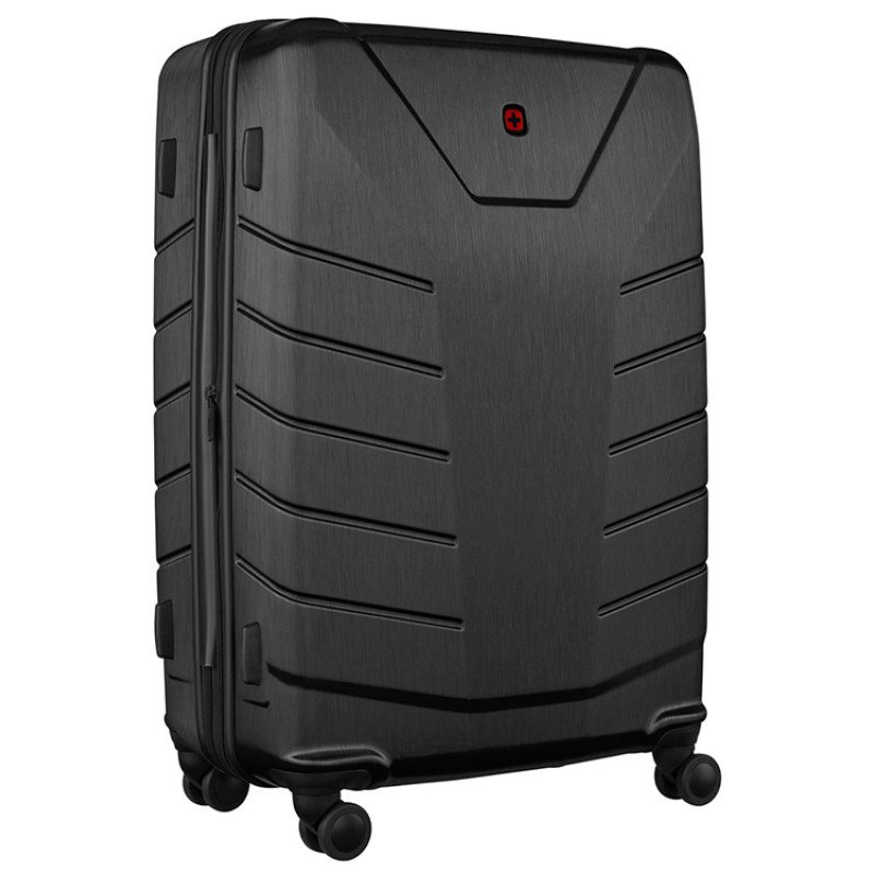 Чемодан WENGER Pegasus, черный, поликарбонат+АБС-пластик, большой, 52х76х30 см, 99 л.