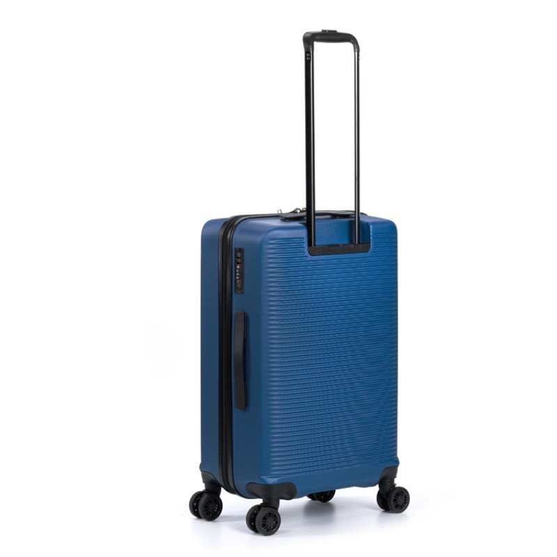 Чемодан TORBER КАСПИЙ, тёмно-синий, ABS-пластик, 43 х 26 х 68 см, 64 л