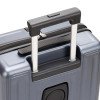 Чемодан TORBER БАЙКАЛ, тёмно-серый металлик, поликарбонат, 37,5 x 20 х 54 см, 37 л
