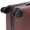 Чемодан TORBER ОНЕГА, бордовый, ABS-пластик, 59,5 х 39,5 х 24 см, 46 л