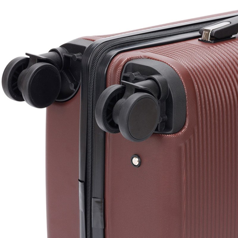 Чемодан TORBER ОНЕГА, бордовый, ABS-пластик, 59,5 х 39,5 х 24 см, 46 л