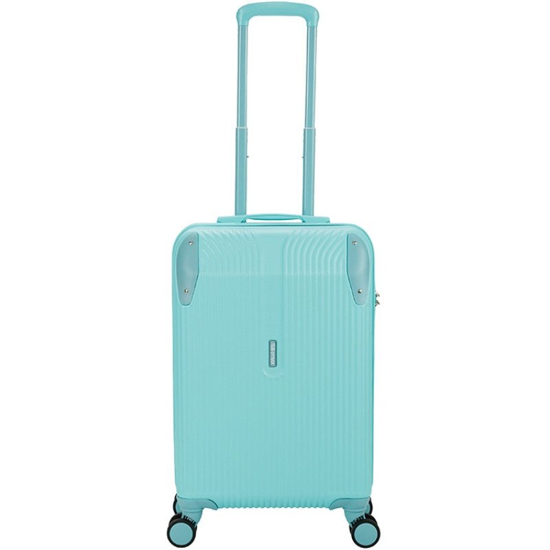 Чемодан TORBER В Отпуск, бирюзовый, ABS-пластик, 41 х 25 х 61 см, 48 л, 2,7 кг