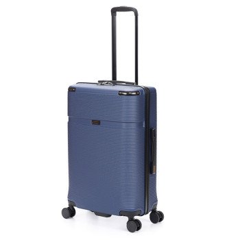 Чемодан TORBER ОНЕГА, синий, ABS-пластик, 69,5 х 46 х 26 см, 69 л