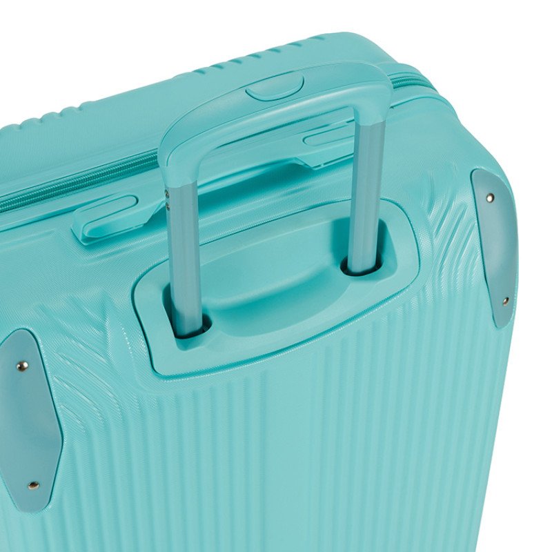 Чемодан TORBER В Отпуск, бирюзовый, ABS-пластик, 48 х 29,5 х 72 см, 80 л, 3,4 кг Чемодан TORBER В Отпуск, бирюзовый, ABS-пластик, 48 х 29,5 х 72 см, 80 л, 3,4 кг
