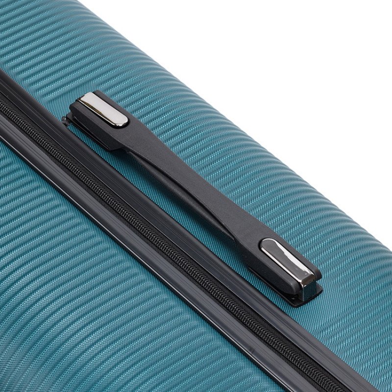 Чемодан TORBER ОНЕГА, зелёный, ABS-пластик, 79,5 х 51 х 29 см, 103 л