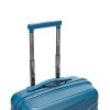 Чемодан TORBER НЕВО, синий, полипропилен, 40 х 25 х 55 см, 32 л