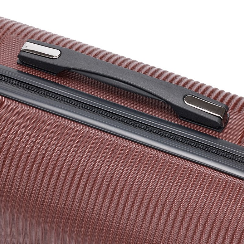 Чемодан TORBER ОНЕГА, бордовый, ABS-пластик, 59,5 х 39,5 х 24 см, 46 л