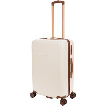 Чемодан BUGATTI АМЕЛИЯ | AMELIA, бежевый, поликарбонат / АБС-пластик, 42х24х67 см, 55 л