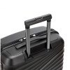 Чемодан TORBER НЕВО, чёрный, полипропилен, 45 х 26 х 66 см, 66 л