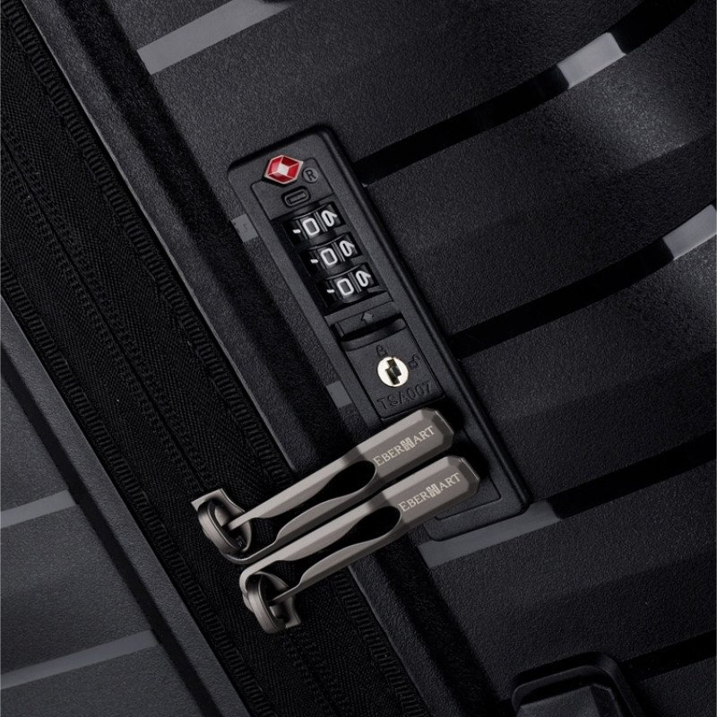 Чемодан Eberhart Dune большой L полипропилен черный 46D-009-428