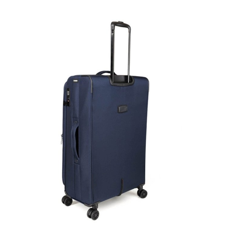 Чемодан TORBER БРОСНО, синий, нейлон 600D, 48 х 30 х 78 см, 85 л