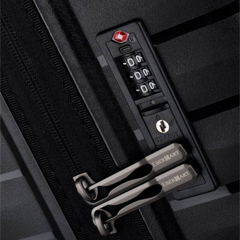 Чемодан Eberhart Dune для ручной клади S полипропилен черный 46D-009-420