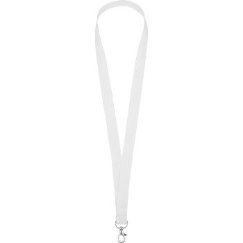 Ланъярд из RPET с карабином, белый
