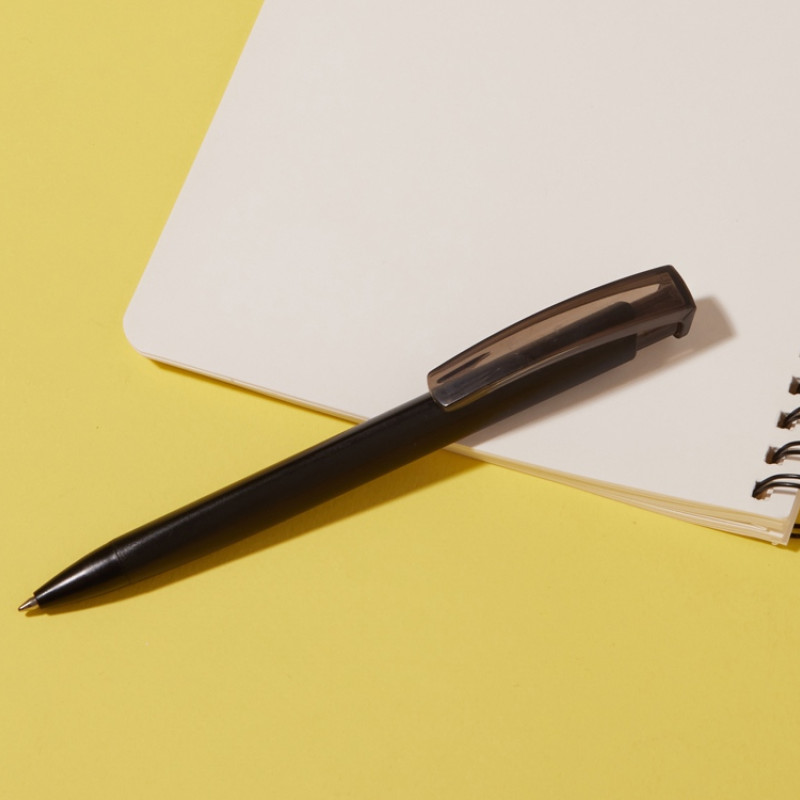 Ручка шариковая пластиковая "Trinity K Transaprent Recy", черный