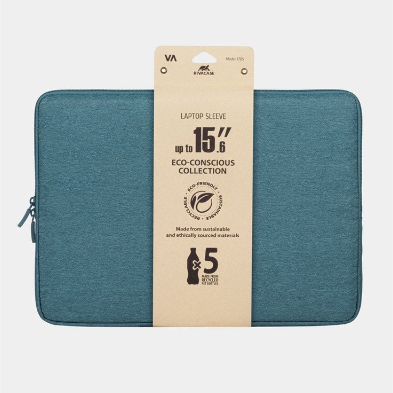 RIVACASE 7705 aquamarine ECO чехол для ноутбука 15.6" / 12 RIVACASE 7705 aquamarine ECO чехол для ноутбука 15.6" / 12