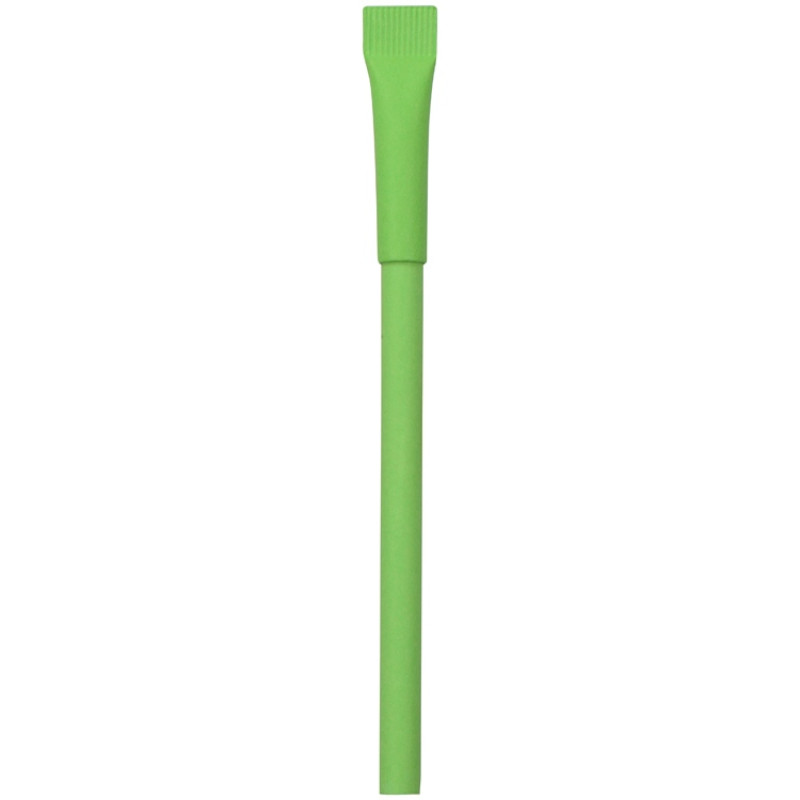 Ручка картонная с колпачком "Recycled", зеленое яблоко