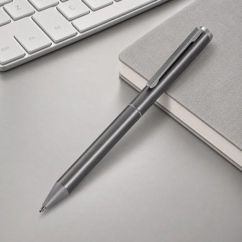 Шариковая ручка из переработанного алюминия "Alloyink", серебристая