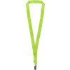 Ланъярд из RPET с клипом, зеленое яблоко