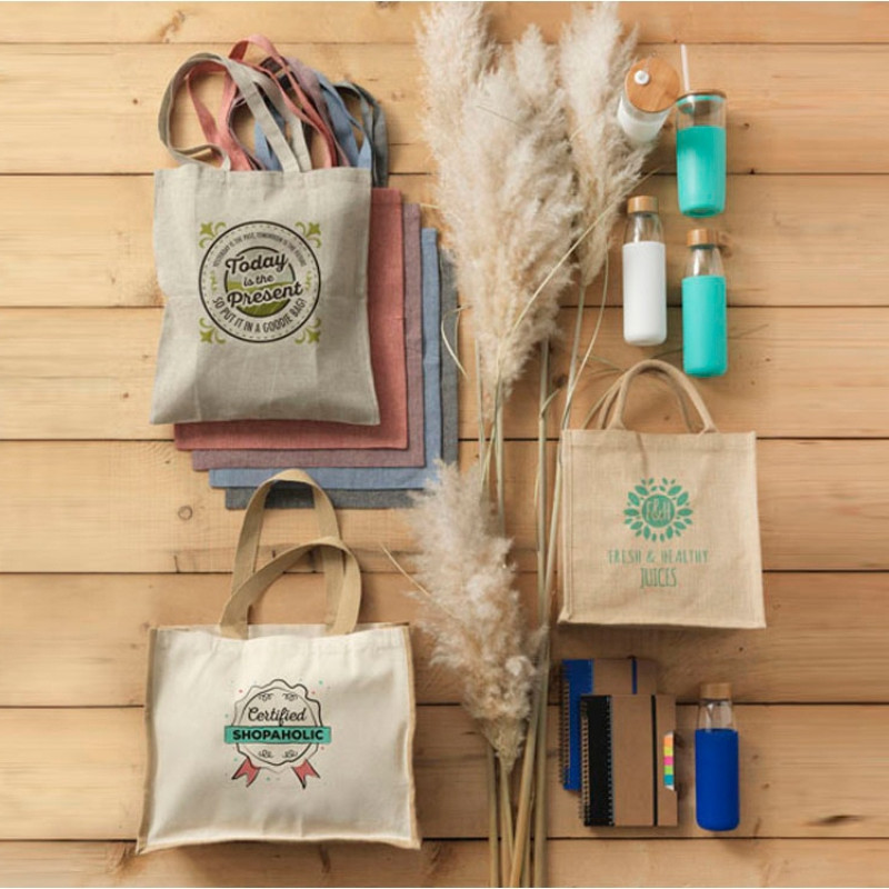 Сумка-тоут Pheebs из переработанного хлопка 150 г/м2, черный меланж Сумка-тоут Pheebs из переработанного хлопка 150 г/м2, черный меланж