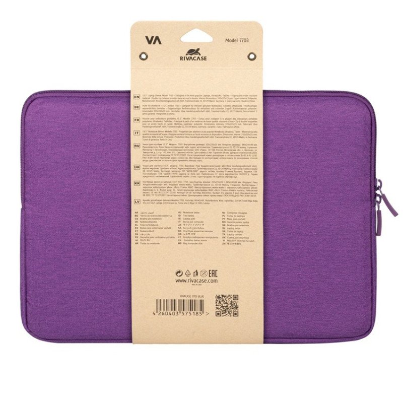 RIVACASE 7703 violet ECO чехол для ноутбука 13.3-14" / 12