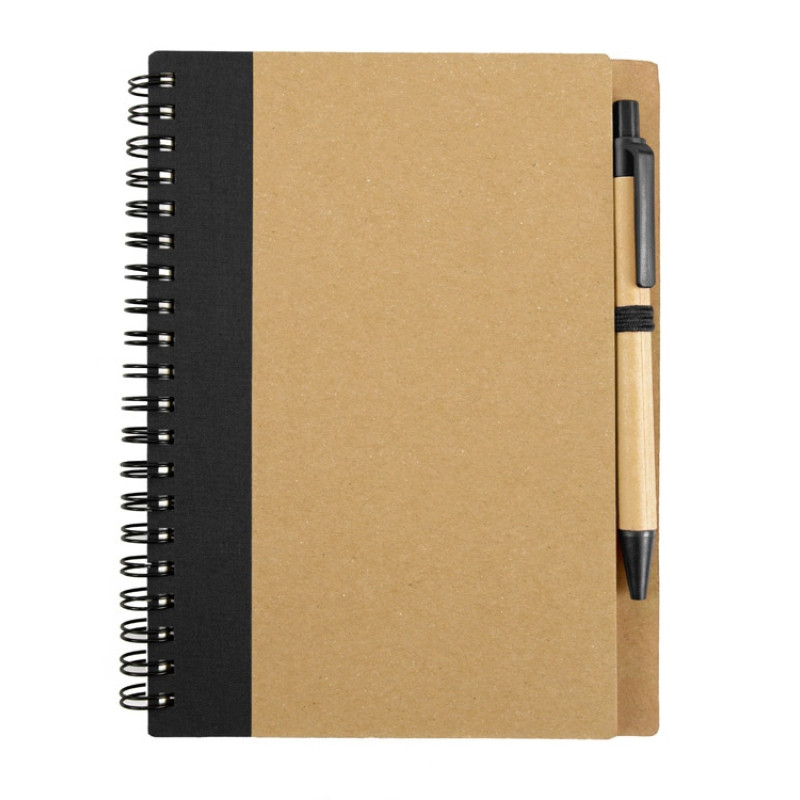 Блокнот "Helly" с ручкой, черный (Р)