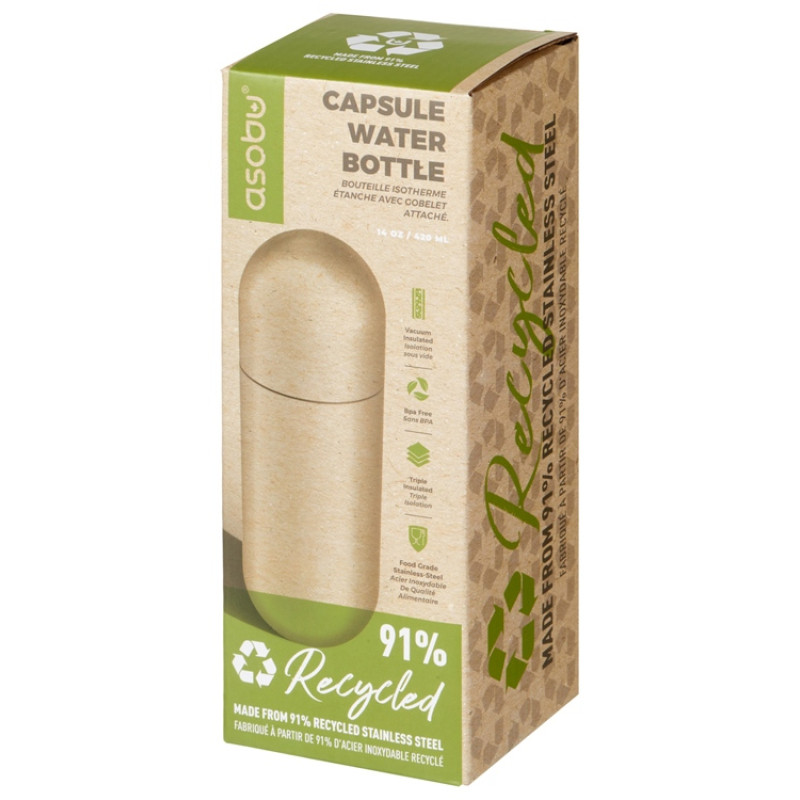 Термос «ORB», переработанная нержавеющая сталь