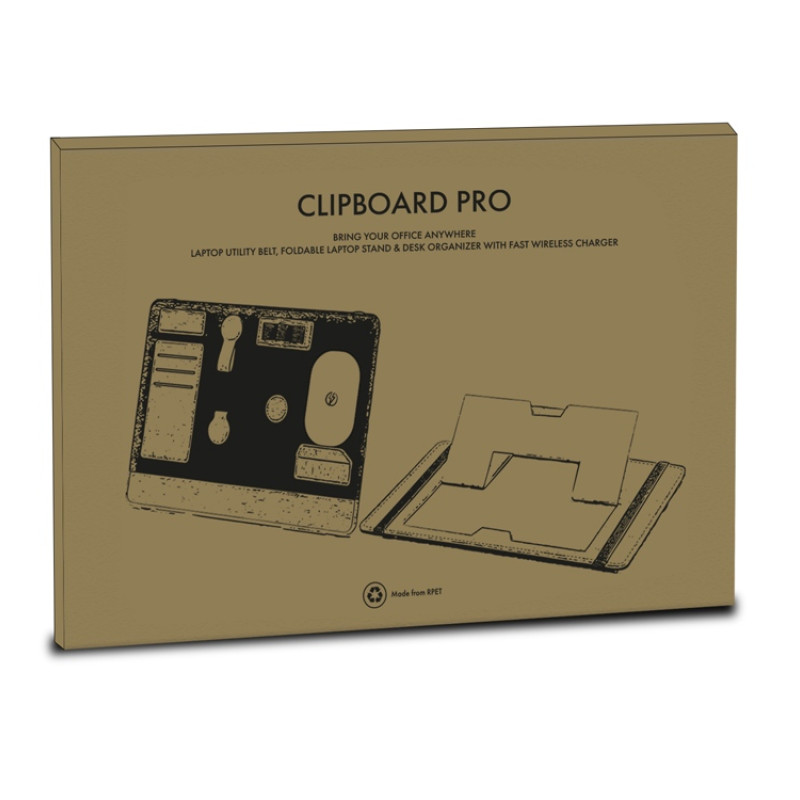 Складная подставка для ноутбука и органайзер для аксессуаров «Clipboard Pro»