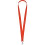 Ланъярд из RPET с карабином, красный