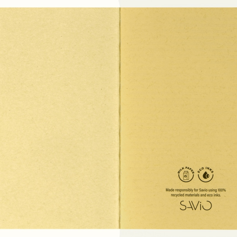 Блокнот А5 "Marsilea" из переработанного бамбука, 40 листов, гибкая обложка, натуральный