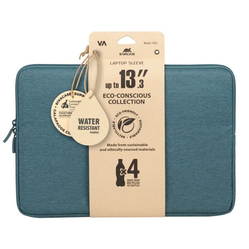 RIVACASE 7703 aquamarine ECO чехол для ноутбука 13.3-14" / 12 RIVACASE 7703 aquamarine ECO чехол для ноутбука 13.3-14" / 12