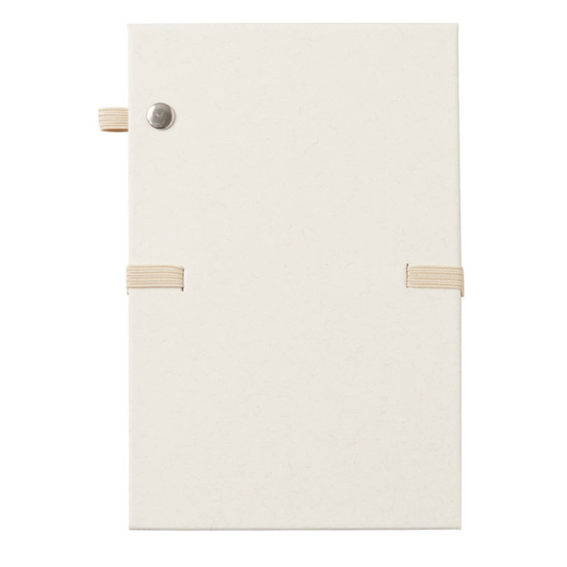 Блокнот с подставкой для телефона из пробки "Milky S", молочно-белый