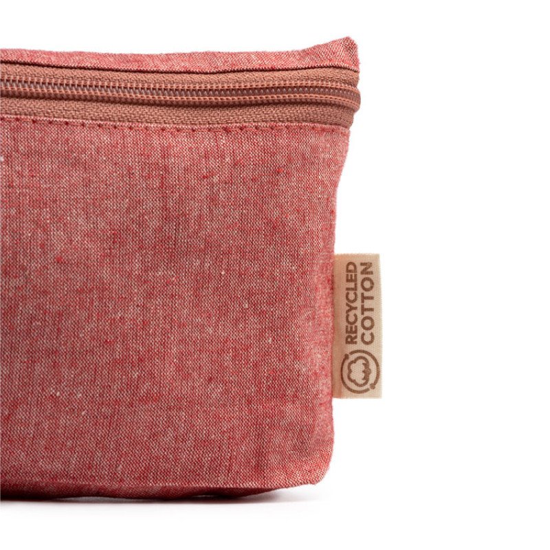 Универсальная косметичка REMO из переработанного хлопка, красный