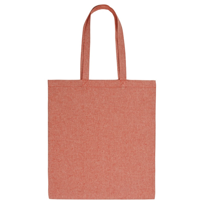 Сумка-тоут Pheebs из переработанного хлопка 150 г/м2, красный меланж