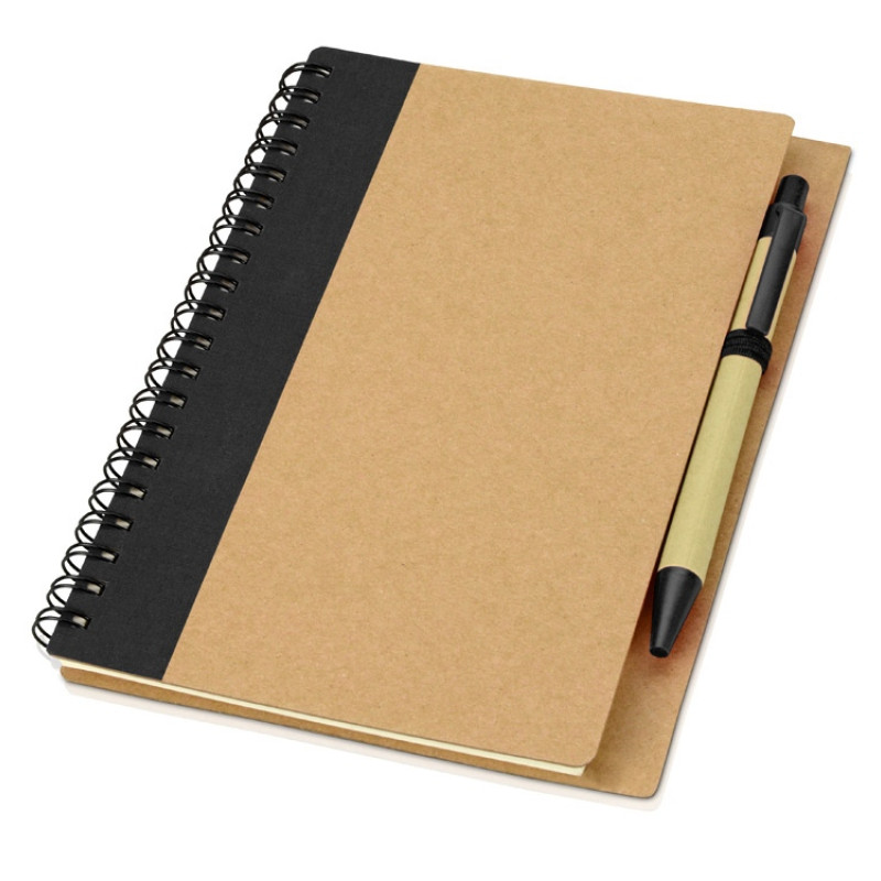 Блокнот "Helly" с ручкой, черный (Р)