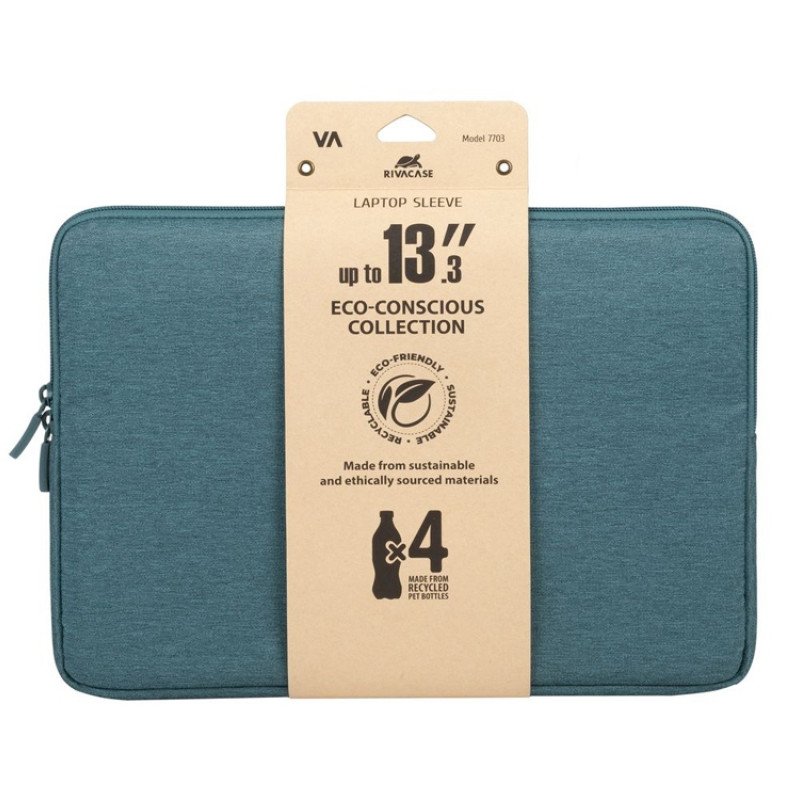 RIVACASE 7703 aquamarine ECO чехол для ноутбука 13.3-14" / 12 RIVACASE 7703 aquamarine ECO чехол для ноутбука 13.3-14" / 12