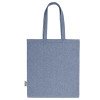 Сумка-тоут Pheebs из переработанного хлопка 150 г/м2, синий меланж Сумка-тоут Pheebs из переработанного хлопка 150 г/м2, синий меланж