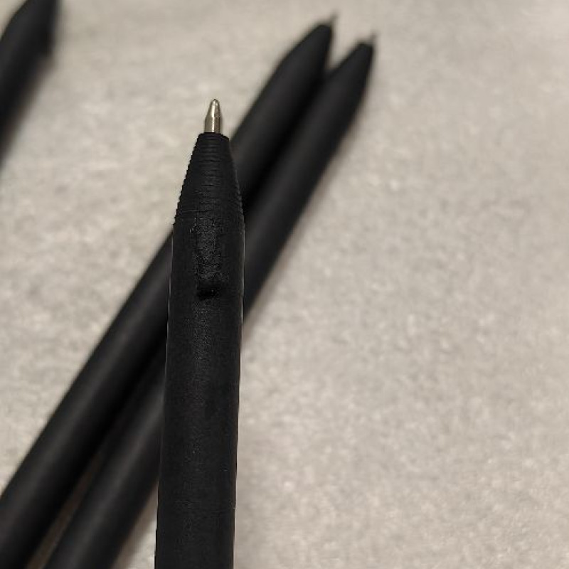 Ручка картонная с колпачком "Recycled", черный (Р)