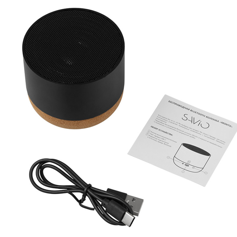 Беспроводная колонка «Montii», 3 Вт, черный