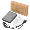 Портативное зарядное устройство из rPET "Reborn", 5000 mAh, серый Портативное зарядное устройство из rPET "Reborn", 5000 mAh, серый