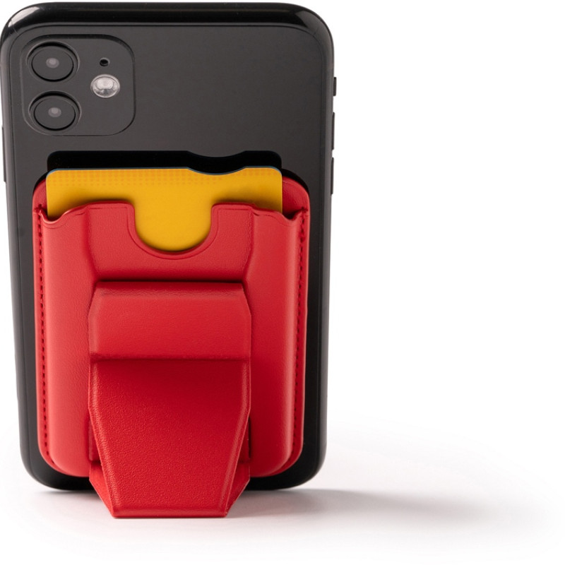 Картхолдер с подставкой "Sekun", красный