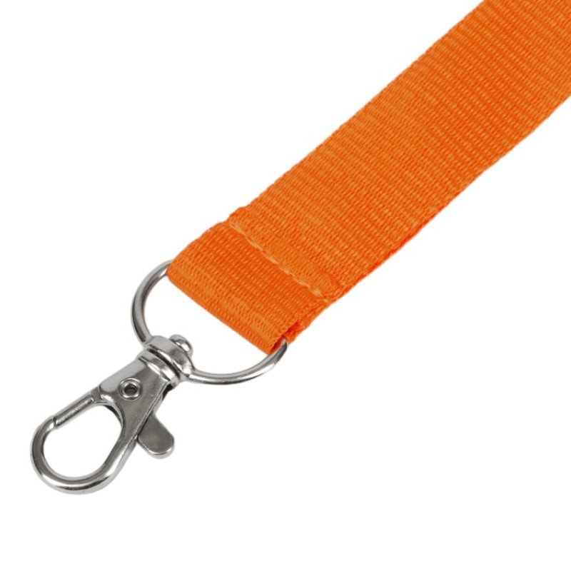 Ланъярд из RPET с карабином, оранжевый