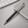 Шариковая ручка из переработанной стали и переработанной кожи "Venera", серая
