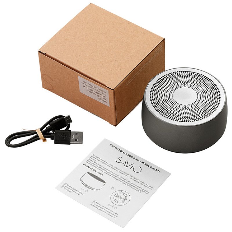 Портативная колонка «Ironwood N1», 5 Вт, темно-серый